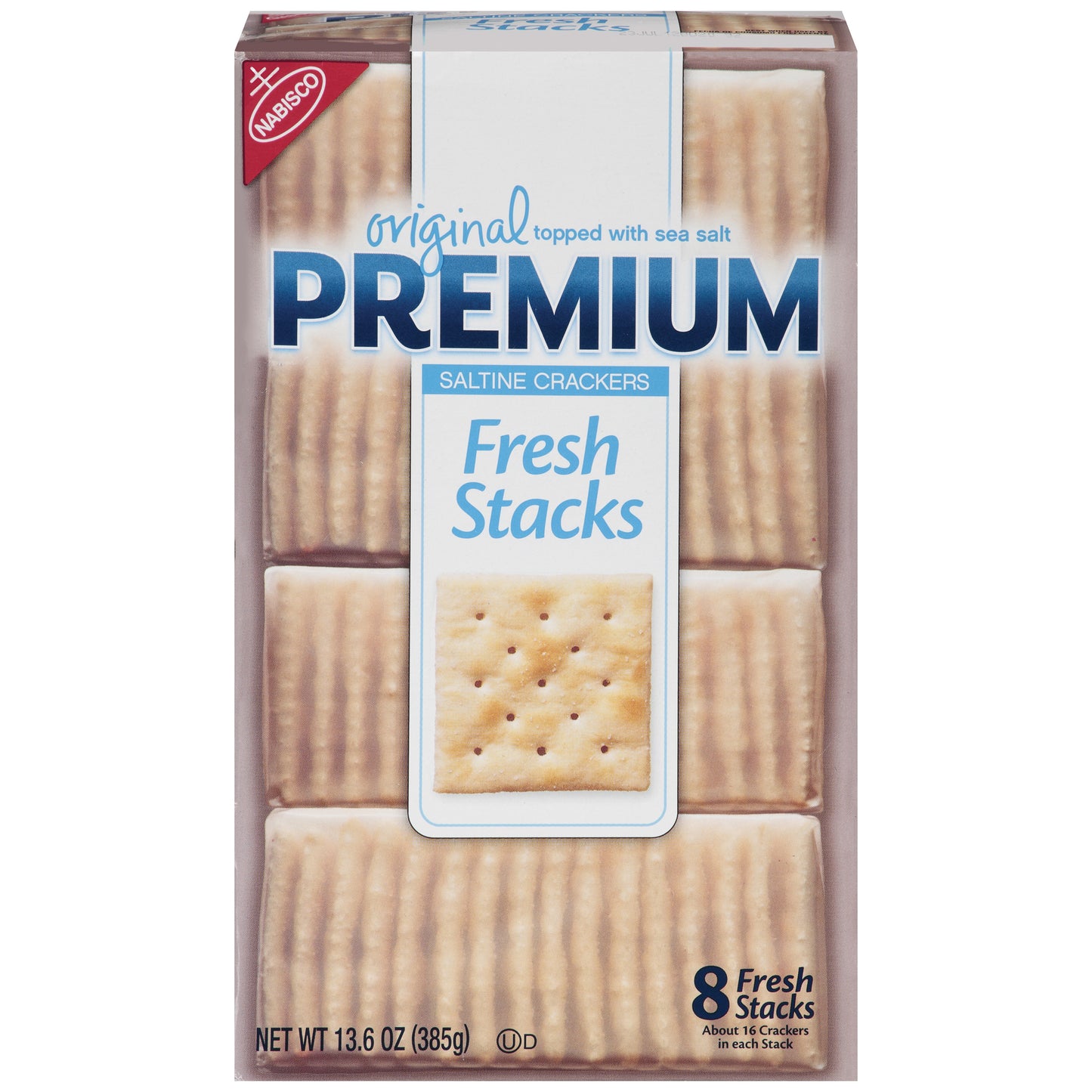 Premium Original Fresh Stacks Saltine Crackers Z 13.6 Ounce Size - 6 Per Case.