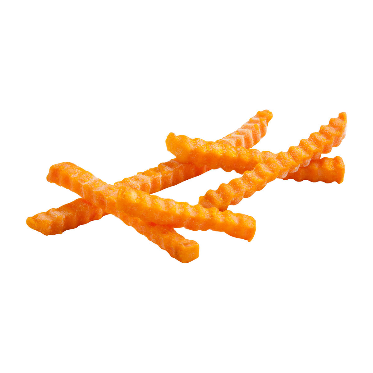 Simplot Sweets 8" Sweet Potato Crinkle Cutfries 2.5 Pound Each - 6 Per Case.