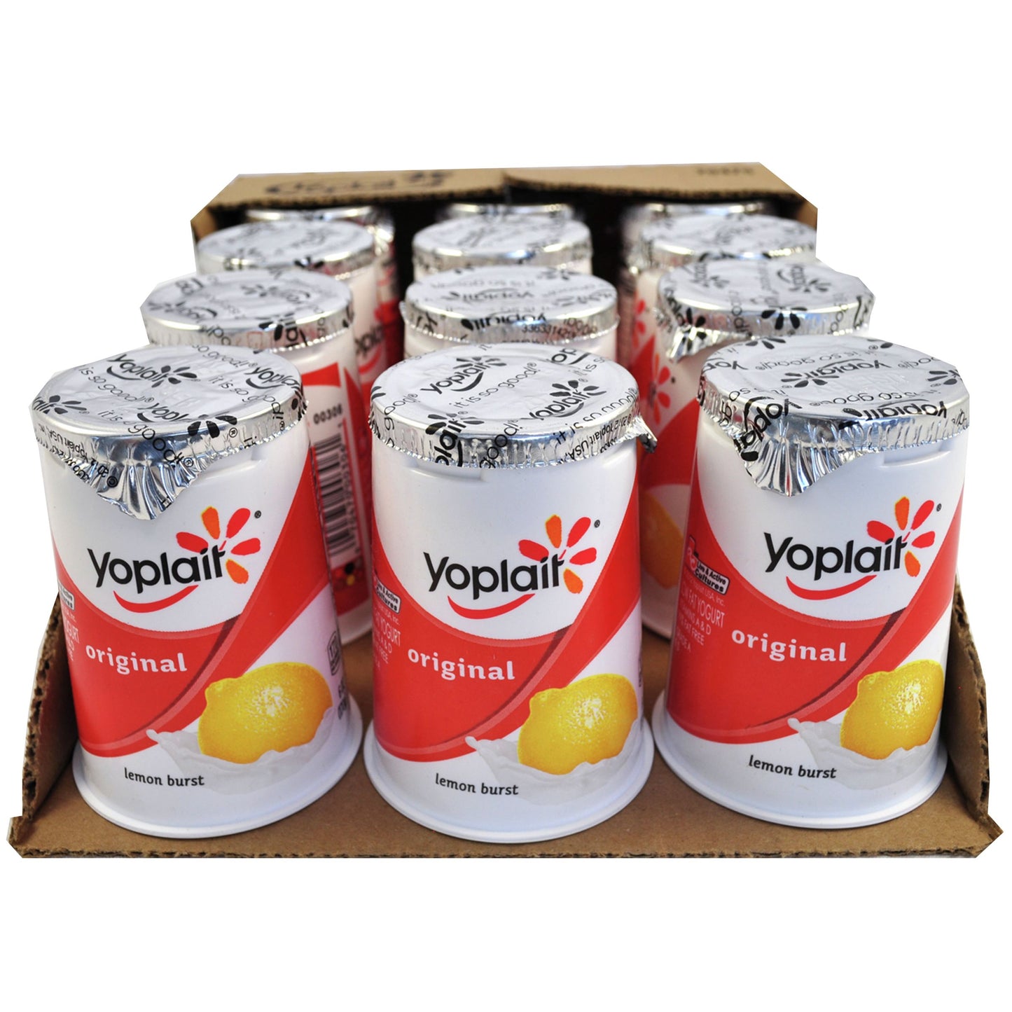 Yoplait® Original Yogurt Single Serve Cup Lemon Burst 6 Ounce Size - 12 Per Case.