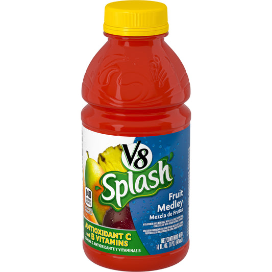 V8 Beverage V8 Splash Fruit 16 Fluid Ounce - 12 Per Case.