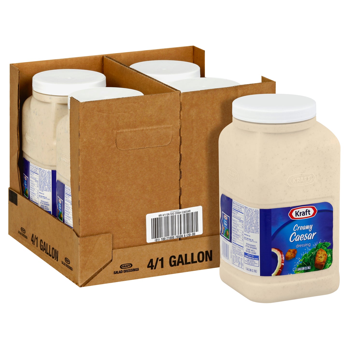 KRAFT Creamy Caesar Salad Dressing 1 gal. Jugs 4 Per Case