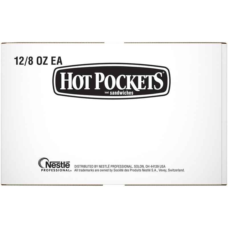 Hot Pocket Individually Wrapped Ham & Cheese Hot Pockets 8 Ounce Size - 12 Per Case.