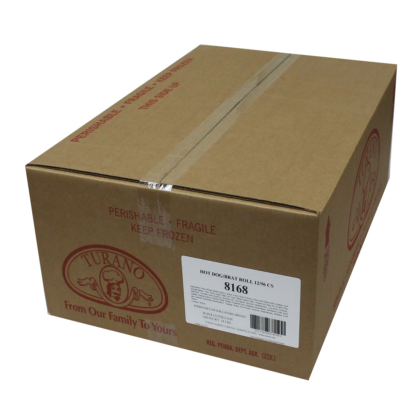 Hot Dog Brat Roll 2 Ounce Size - 96 Per Case.