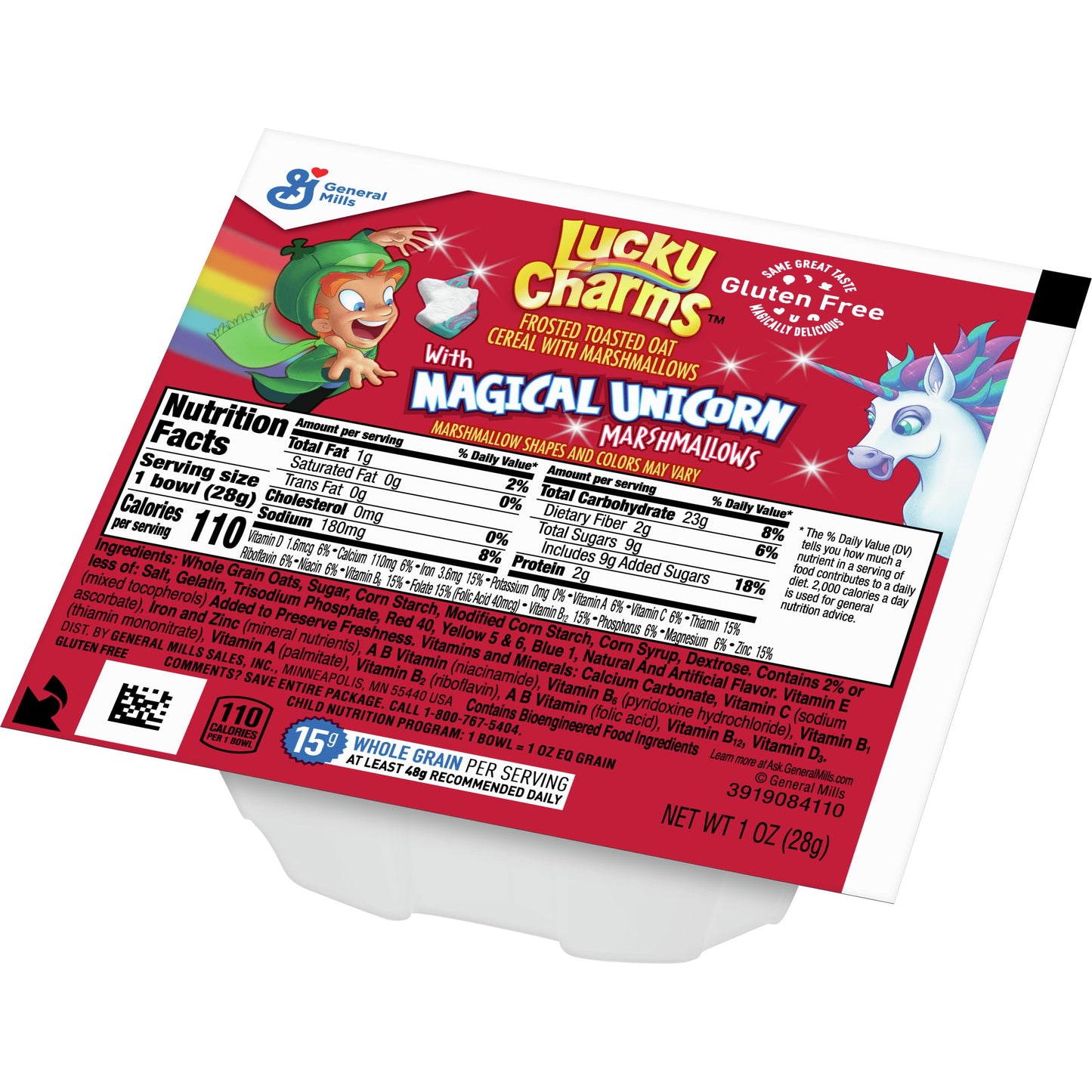 Lucky Charms™ Cereal Single Serve Bowlpak 1 Ounce Size - 96 Per Case.