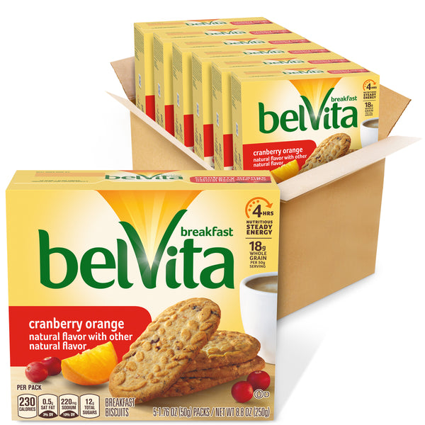 belVita Breakfast Sandwich Peanut Butter Breakfast Biscuits, 5 ct / 1.76 oz  - Foods Co.