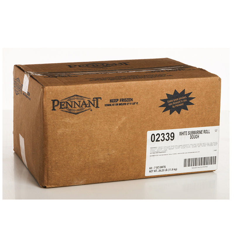 Pennant Sandwich Roll Long Sub White 7 Ounce Size - 60 Per Case.