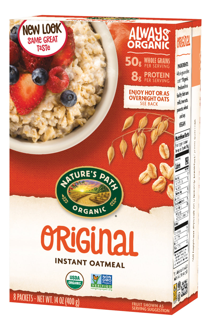 Nature's Path Hot Oatmeal Original Sugar Free 14 Ounce Size - 6 Per Case.