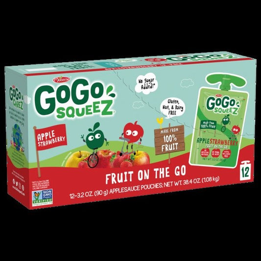 Gogo Apple Strawberry 12 Each - 6 Per Case.