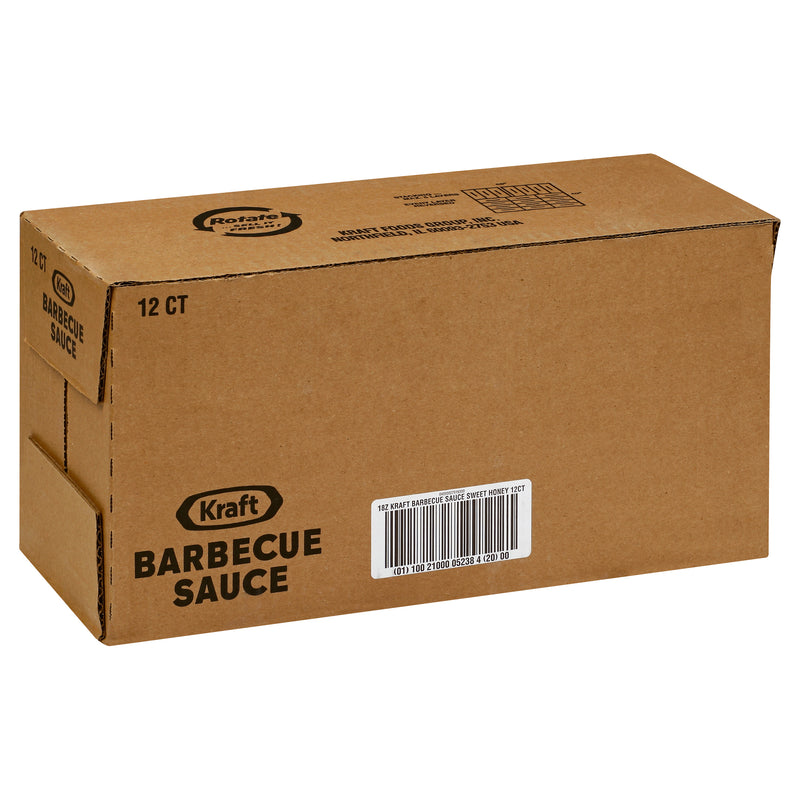 Kraft Sweet Honey Barbecue Sauce, 1.125 Pound Each - 12 Per Case.