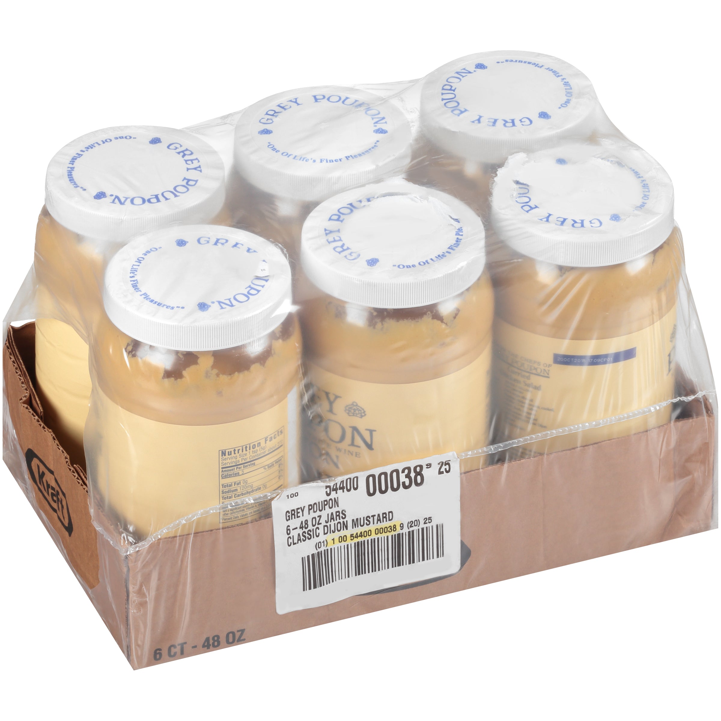 GREY POUPON Dijon Mustard 48 Ounce 6 Per Case