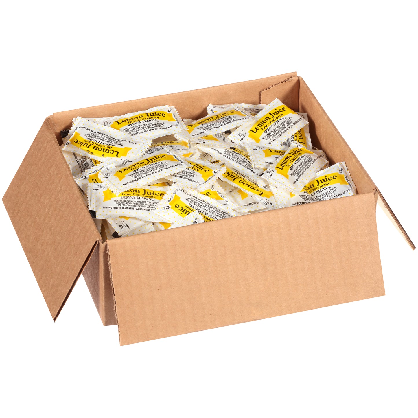 Portion Pac Single Serve Lemon Juice 4 Gram Packets 200 Per Case