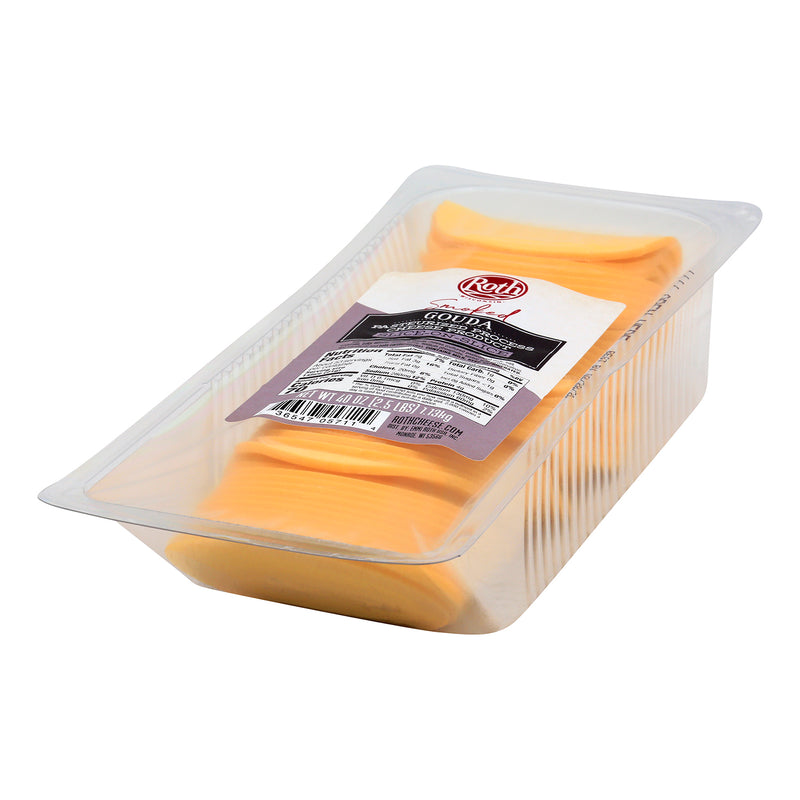 Cheese Sos Smoked Gouda Flavored Slices 2.5 Pound Each - 4 Per Case.