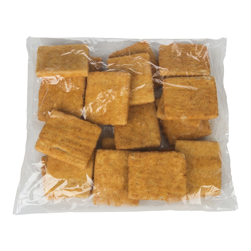 Oven Ready Breaded Cod Squares kosher 5 Pound Each - 2 Per Case.