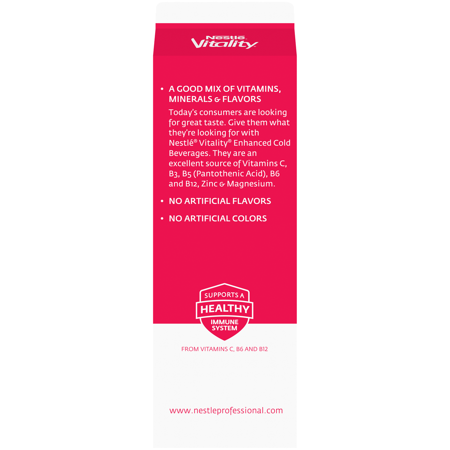 Nestle Vitality Waterlemon Raspberry Lemonade% Frozen Concentrate 32 Ounce Size - 12 Per Case.