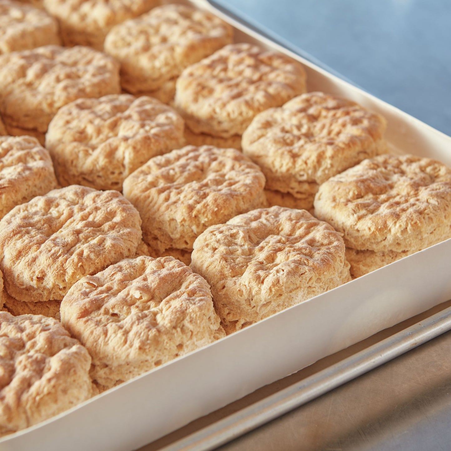 Pillsbury™ Baked Biscuit Easy Split™ Whole Grain, 2 Ounce Biscuits - 5 Trays of 24 Per Case.