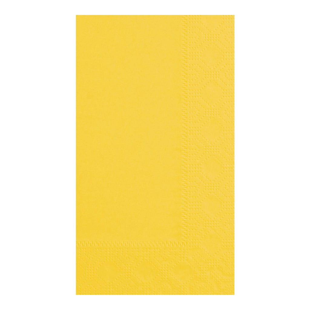 Sun Yellow Paper Dinner Napkins, 2-Ply, 15 x 17 - Hoffmaster 180540 -  1000/Case