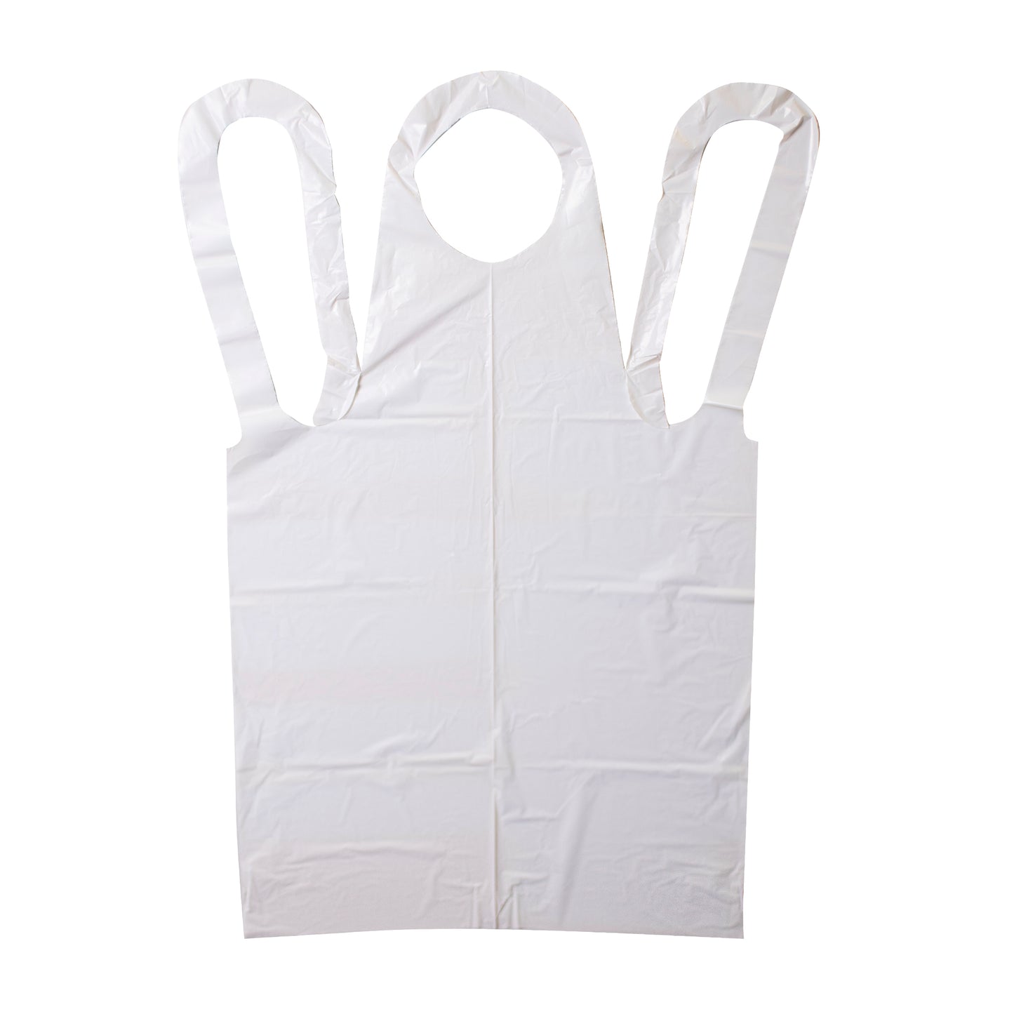 Neatgards Heavy Duty Smooth White Poly Apron 100 Each - 1 Per Case.