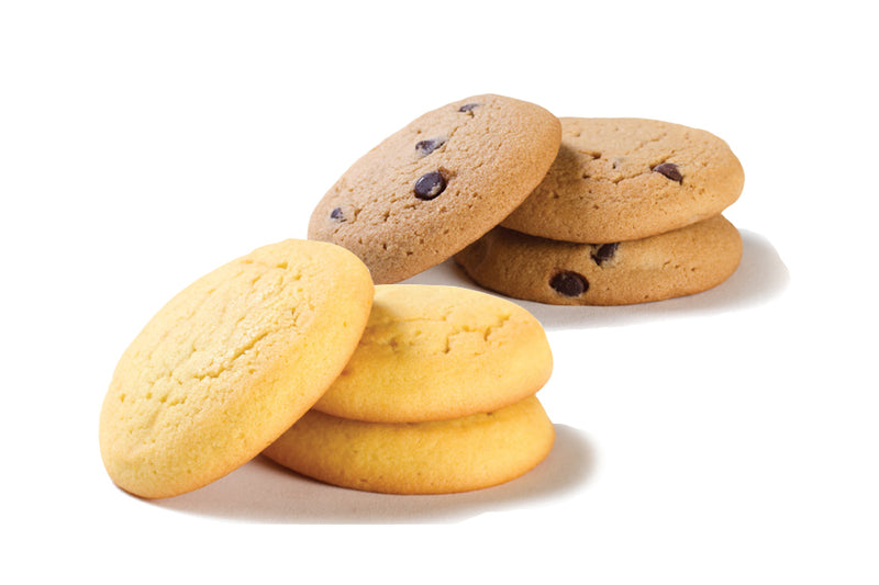 Darlington Sugar Free Soft Baked Assorted Cookies (Chocolate Chip Lemon) Indivi 1 Count Packs - 212 Per Case.