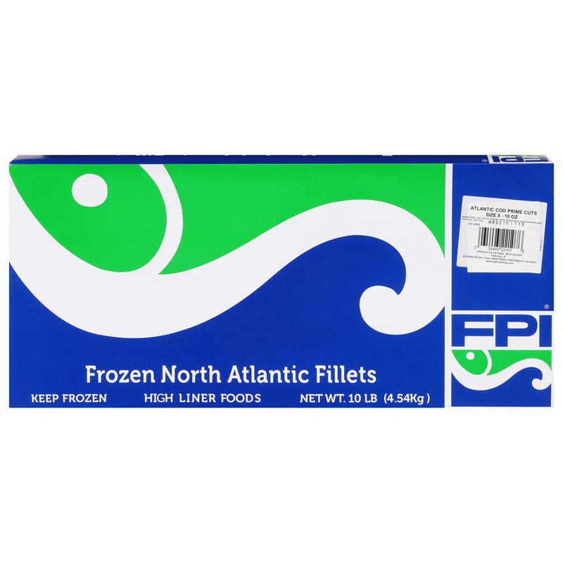 North Atlantic Cod Loin Prime Cuts Msc 10 Pound Each - 5 Per Case.