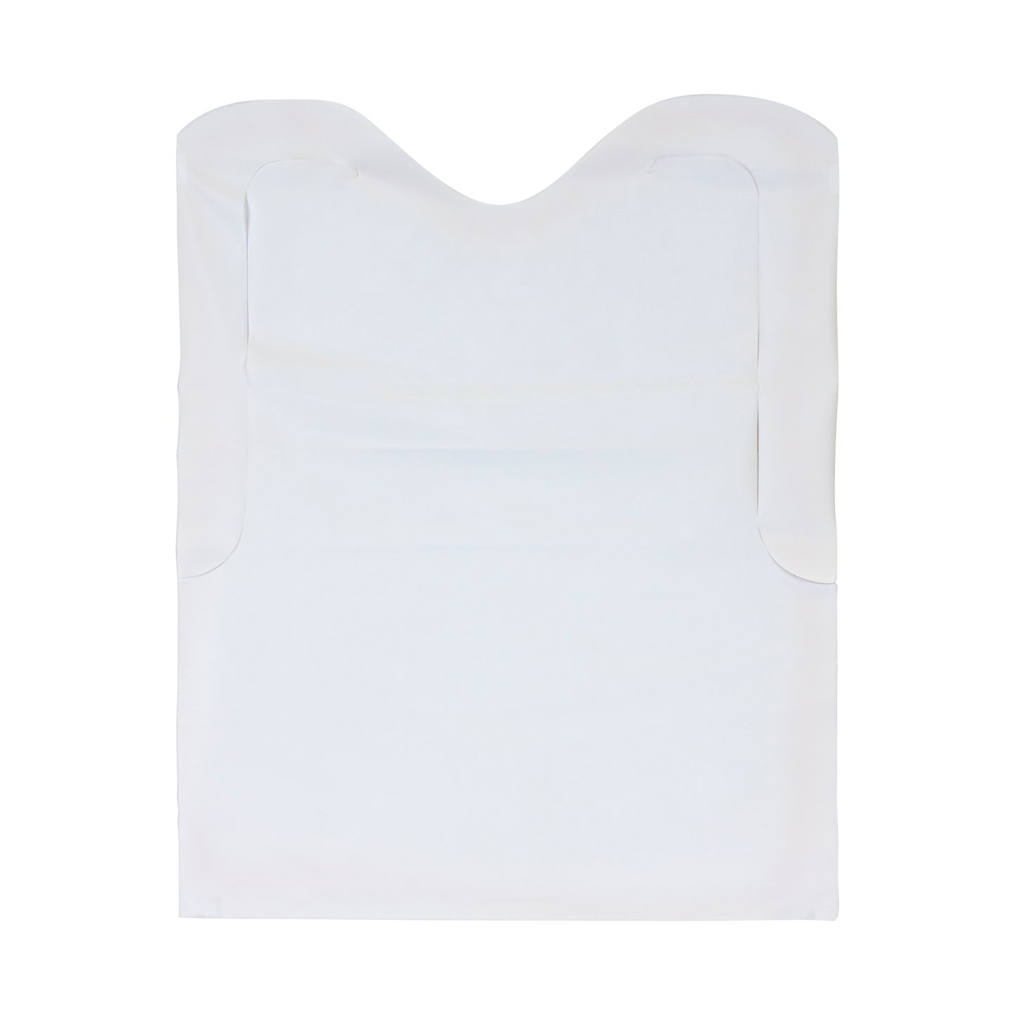 Neatgards Low Density Poly Embossed 15.5 Inch X 20 Inch Adult White Bib 500 Each - 1 Per Case.