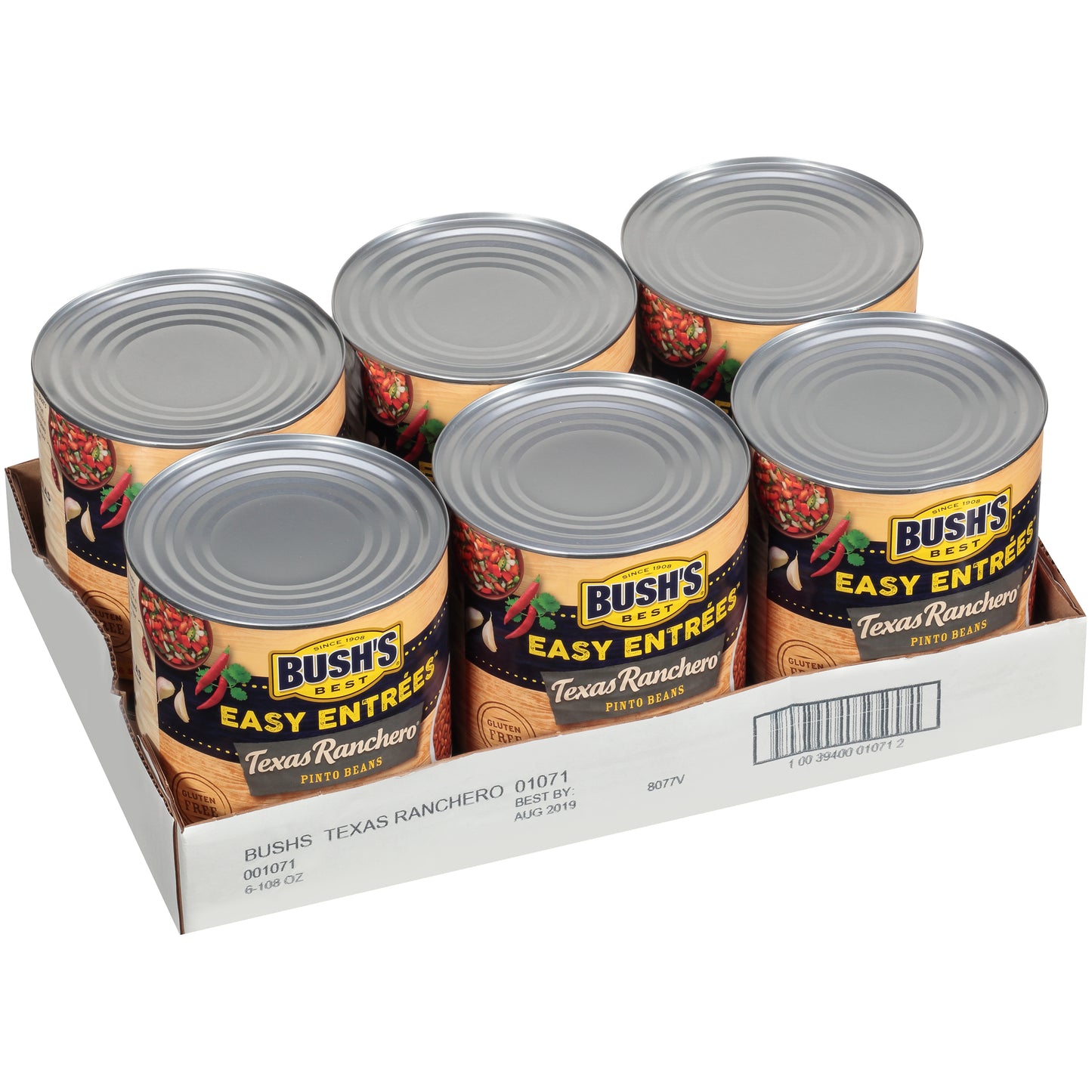 Bush's Easy Entrees Texas Ranchero 108 Ounce Size - 6 Per Case.