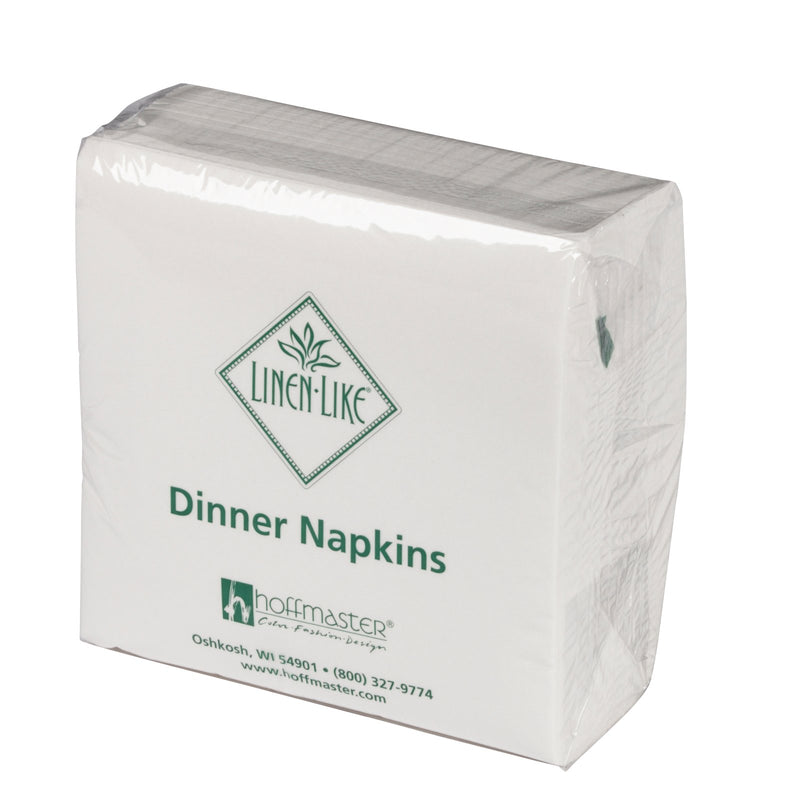 Napkin Dinner White Fold Linen Like 75 Each - 4 Per Case.