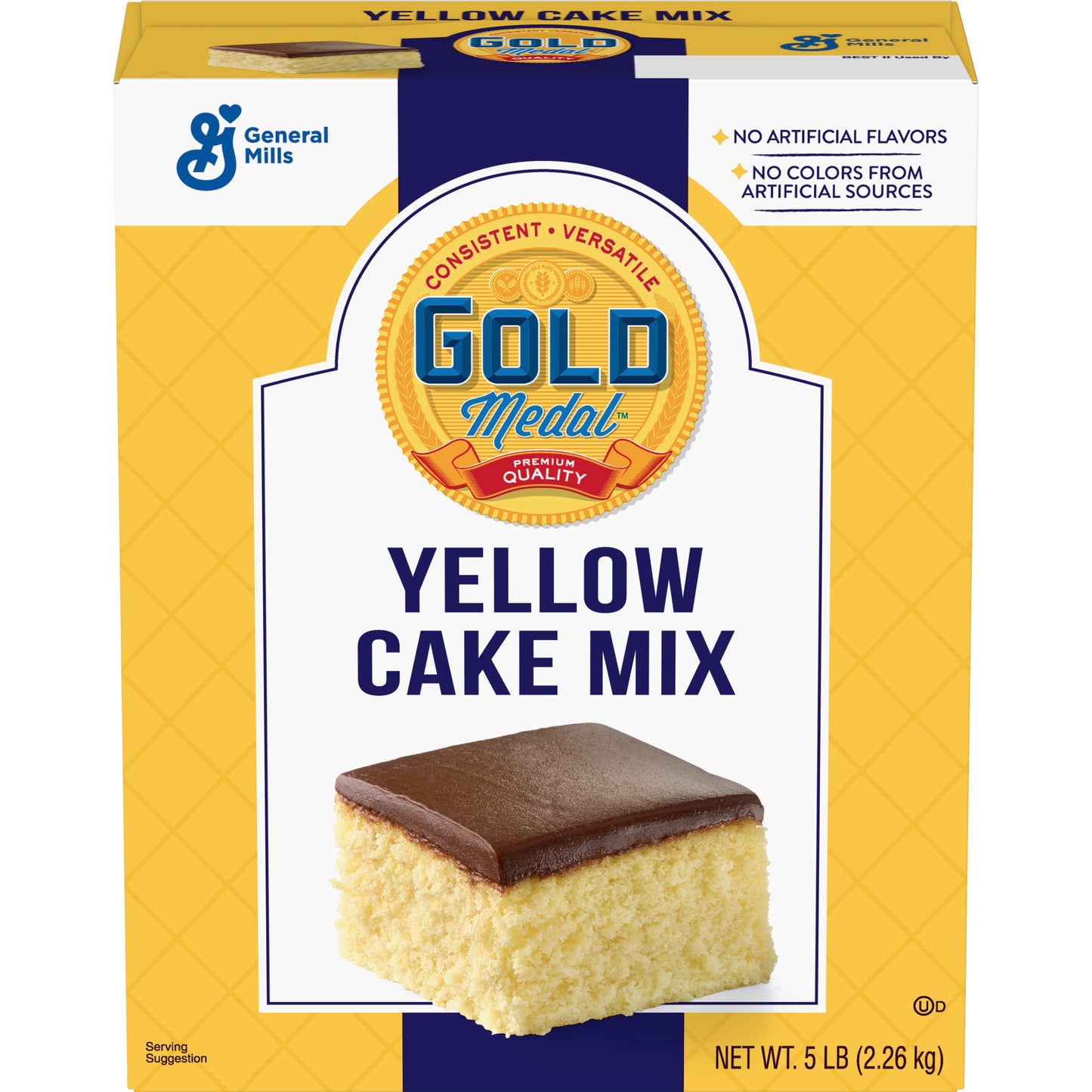 Gold Medal™ Cake Mix Yellow 5 Pound Each - 6 Per Case.