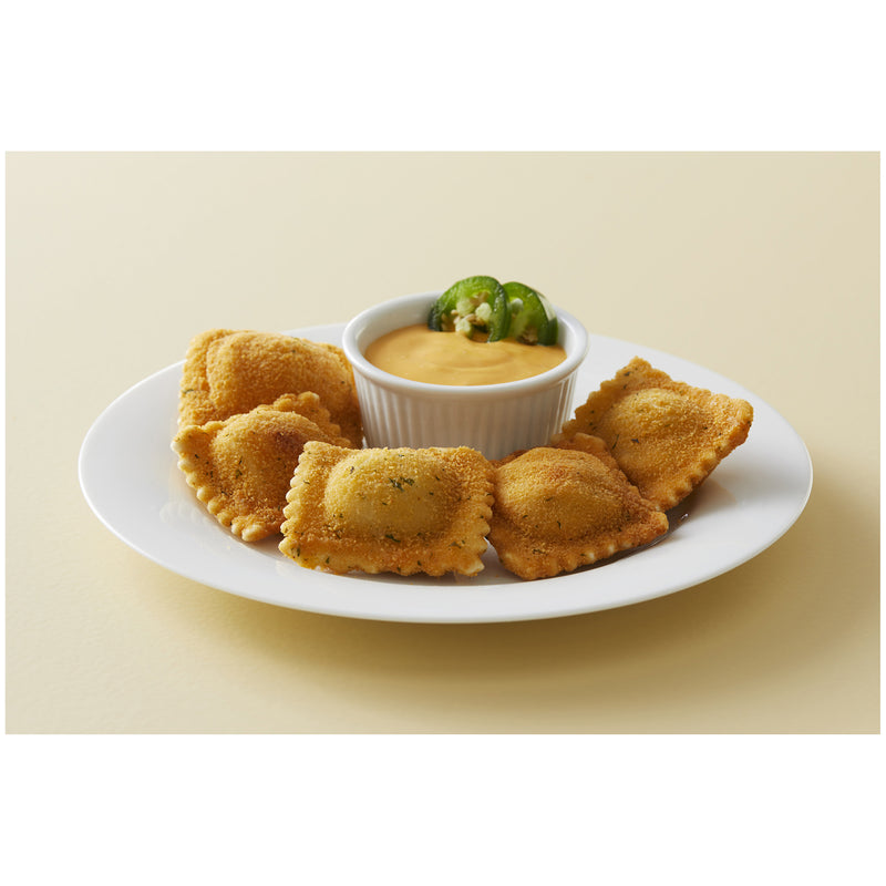 Joseph's Gourmet Pasta Breaded Jalapeno Ravioli 3 Pound Each - 2 Per Case.