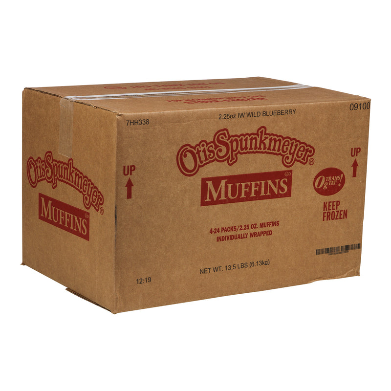 Muffin Wild Blueberry Individually Wrapped Tray 2.25 Ounce Size - 96 Per Case.