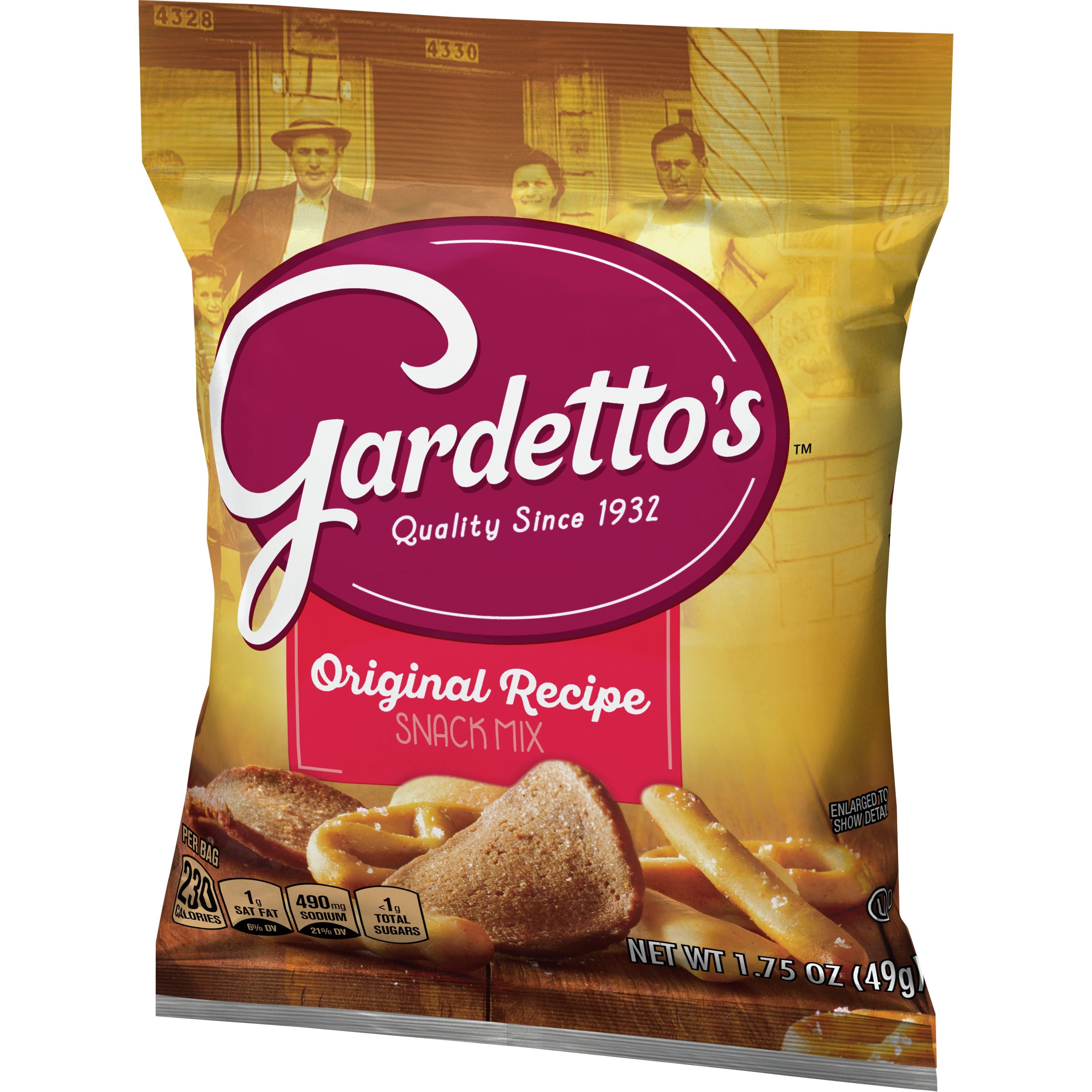 Gardetto's™ Snack Mix Single Serve Original Recipe 1.75 Ounce Size - 60 Per Case.