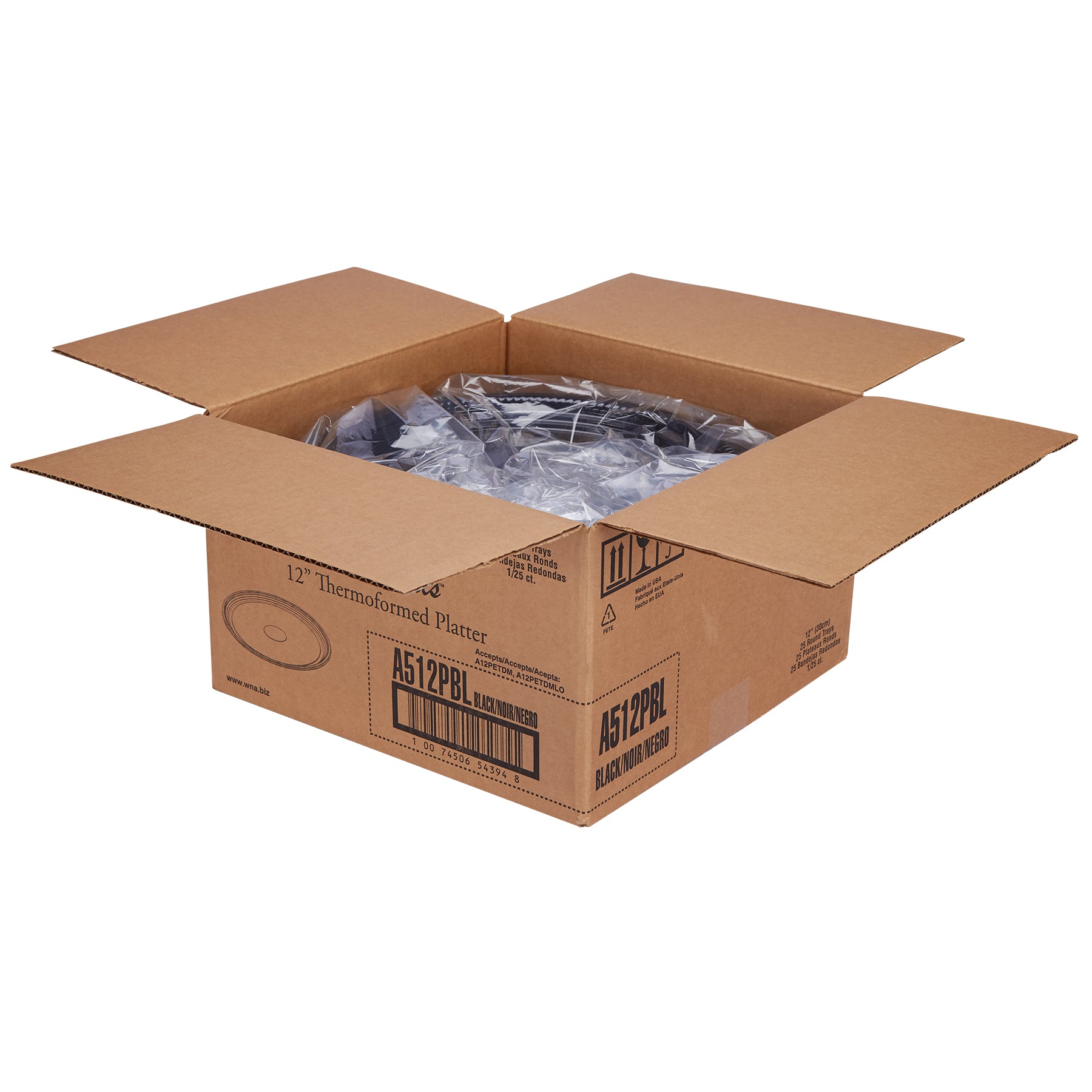 Thermo Rnd Tray Blk25 Each - 1 Per Case.