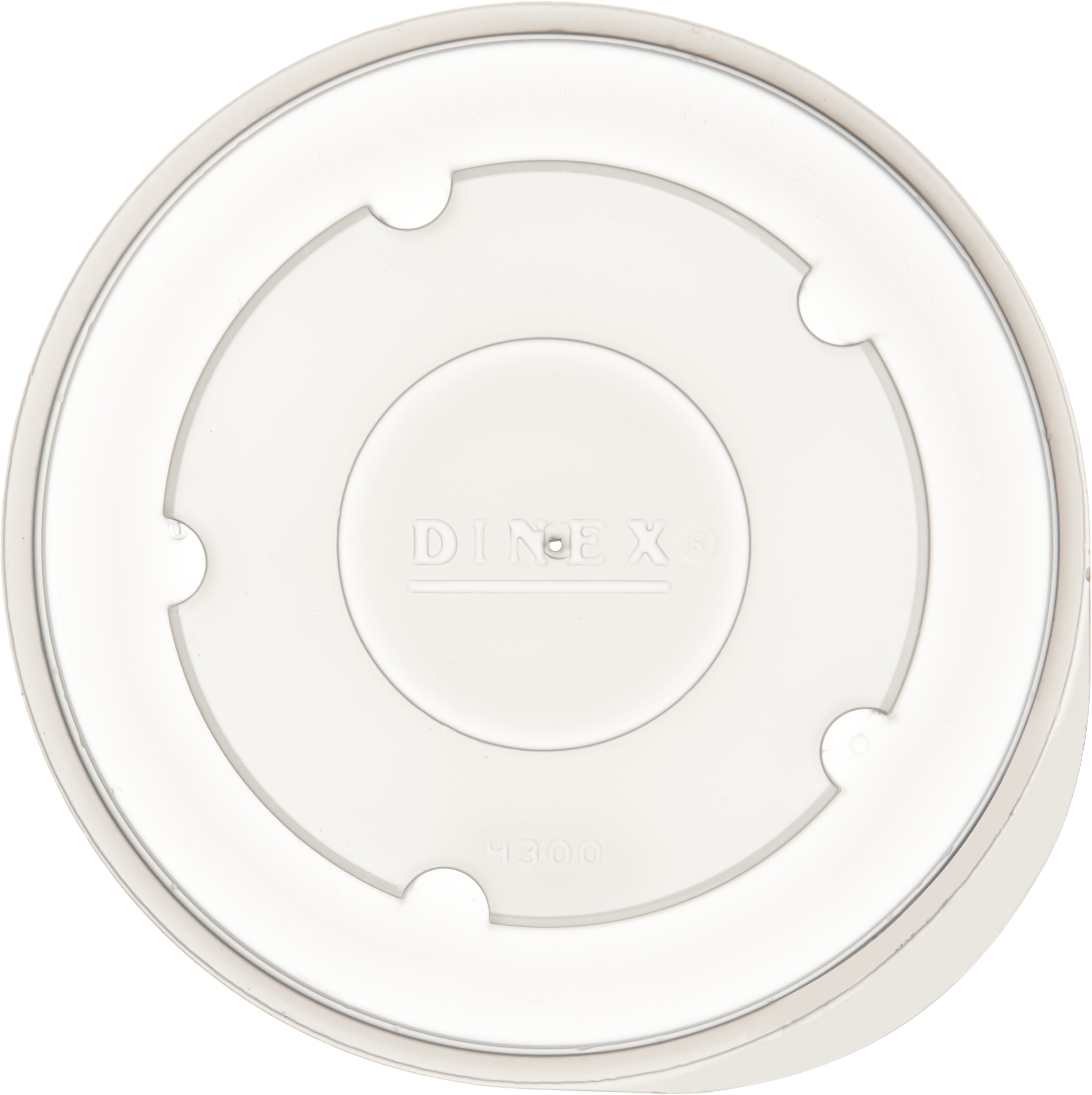 Heritage Translucent Lid Fits Dx Bowl Translucent 3.5 In - 1000 Per Case.