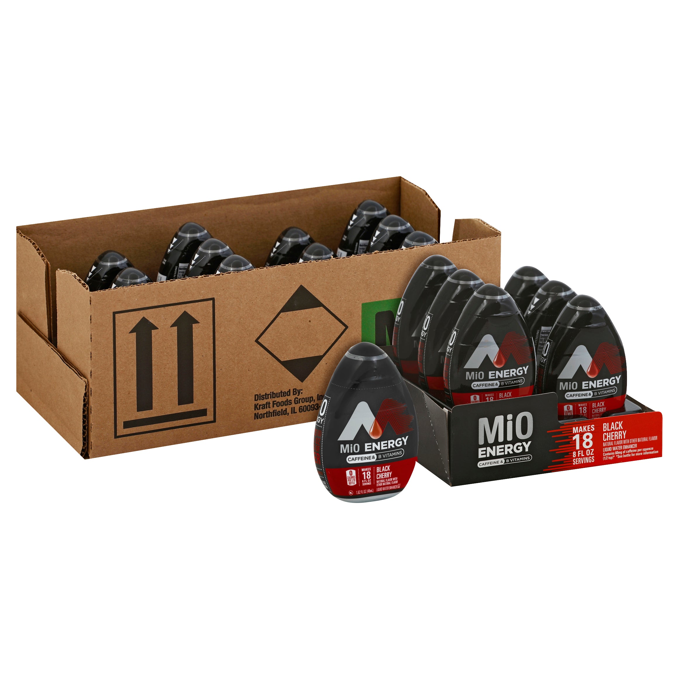 Mio Mio Beverage Black Cherry, 1.62 Fluid Ounce - 12 Per Case.