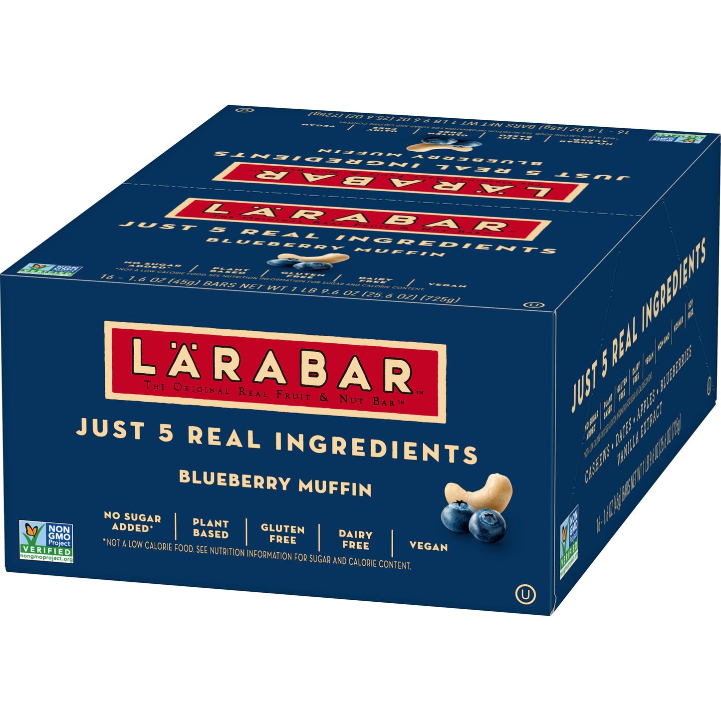 Larabar™ Gluten Free Wellness Bars Blueberry Muffin 25.6 Ounce Size - 4 Per Case.