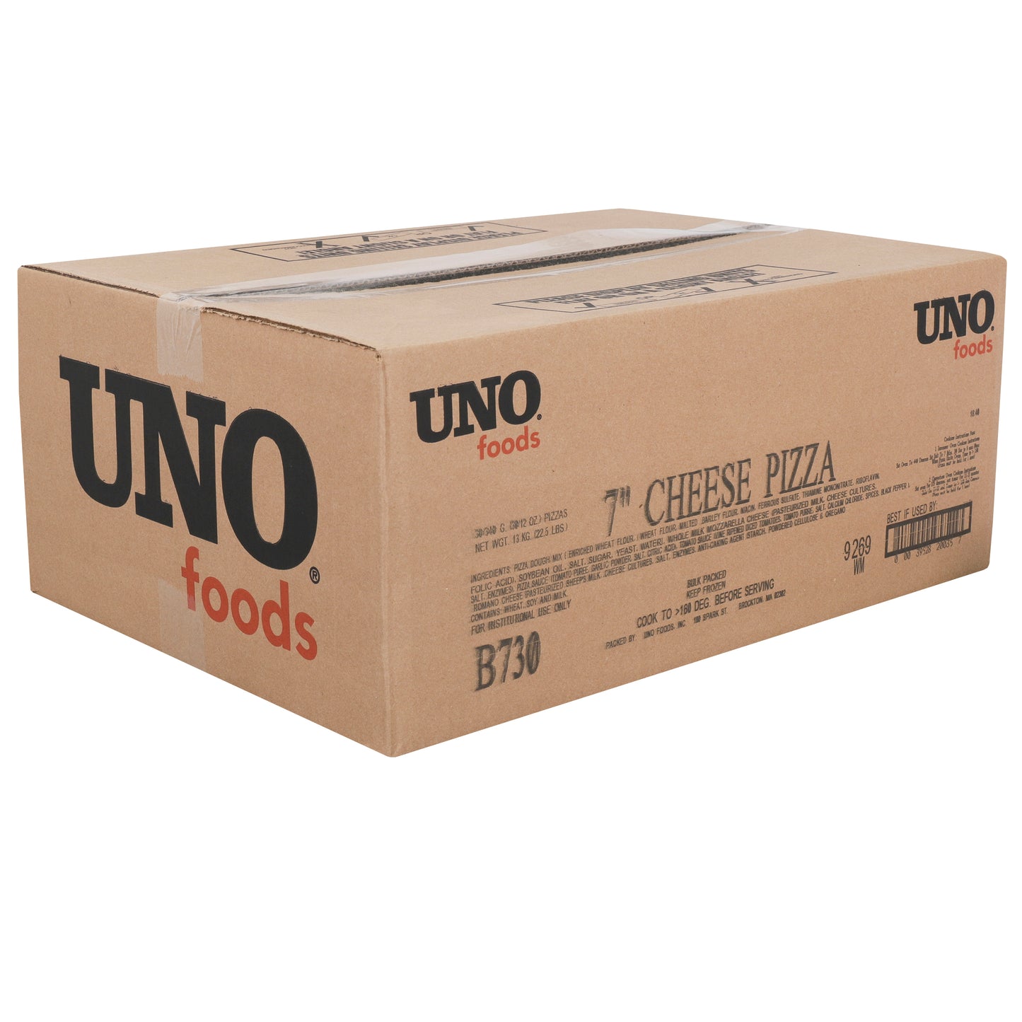 Uno Foods Inc 7" Deep Dish Cheese Pizza 30 Each - 1 Per Case.