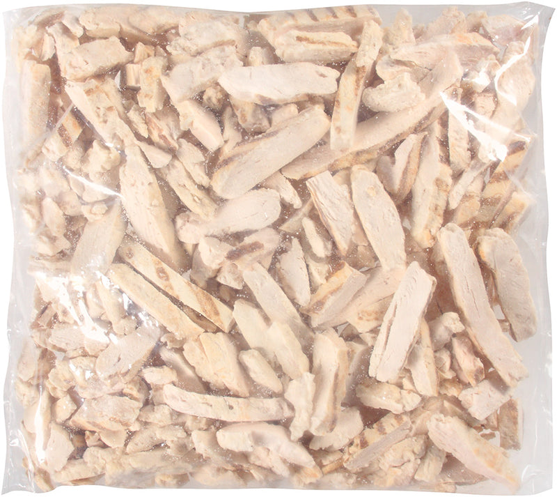 Wayne Farms Fully Cooked Natural Grill Marked Chicken Breast Strips 5 Pound Each - 2 Per Case.