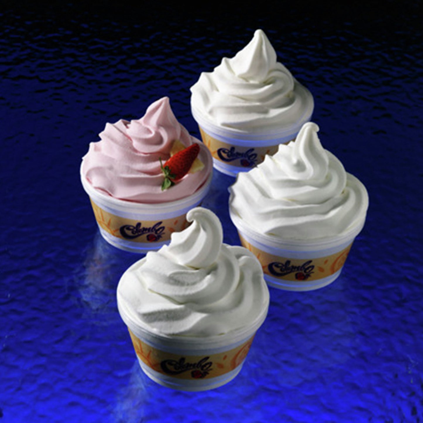 Colombo™ Frozen Yogurt Mix Bulk Soft Servefat Free Alpine Strawberry Gal 9.09 Pound Each - 4 Per Case.