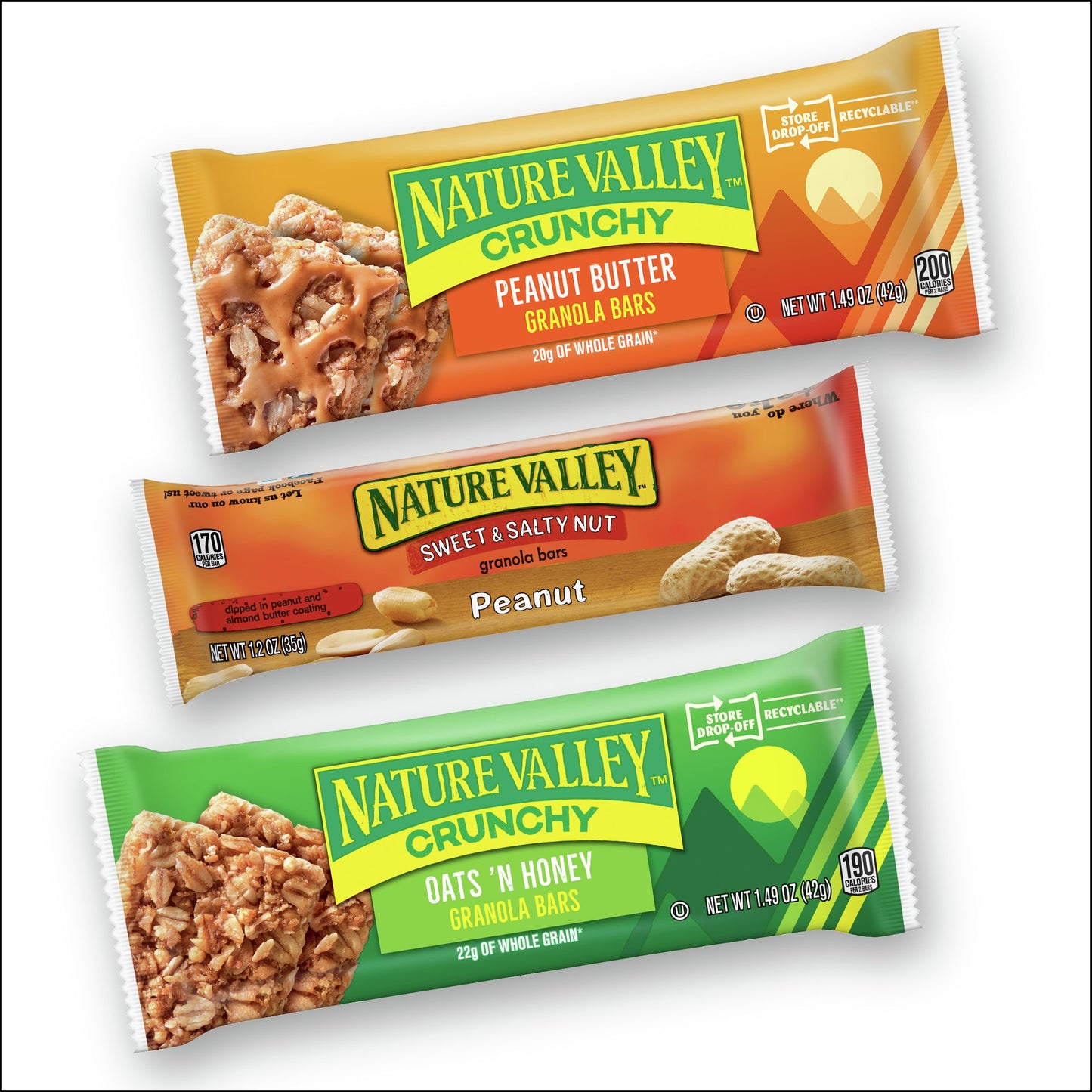 Nature Valley™ Granola Bars Variety Core Flavors) 25.04 Ounce Size - 4 Per Case.