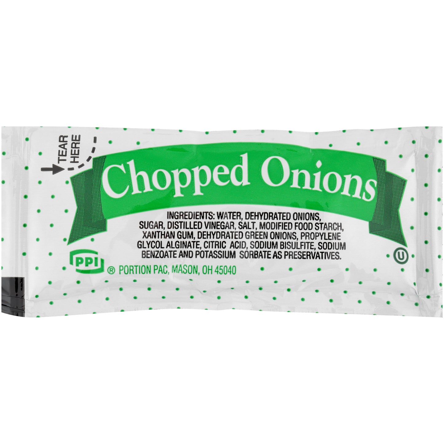 Portion Pac Single Serve Chopped Onion 9 Gram Packets 200 Per Case