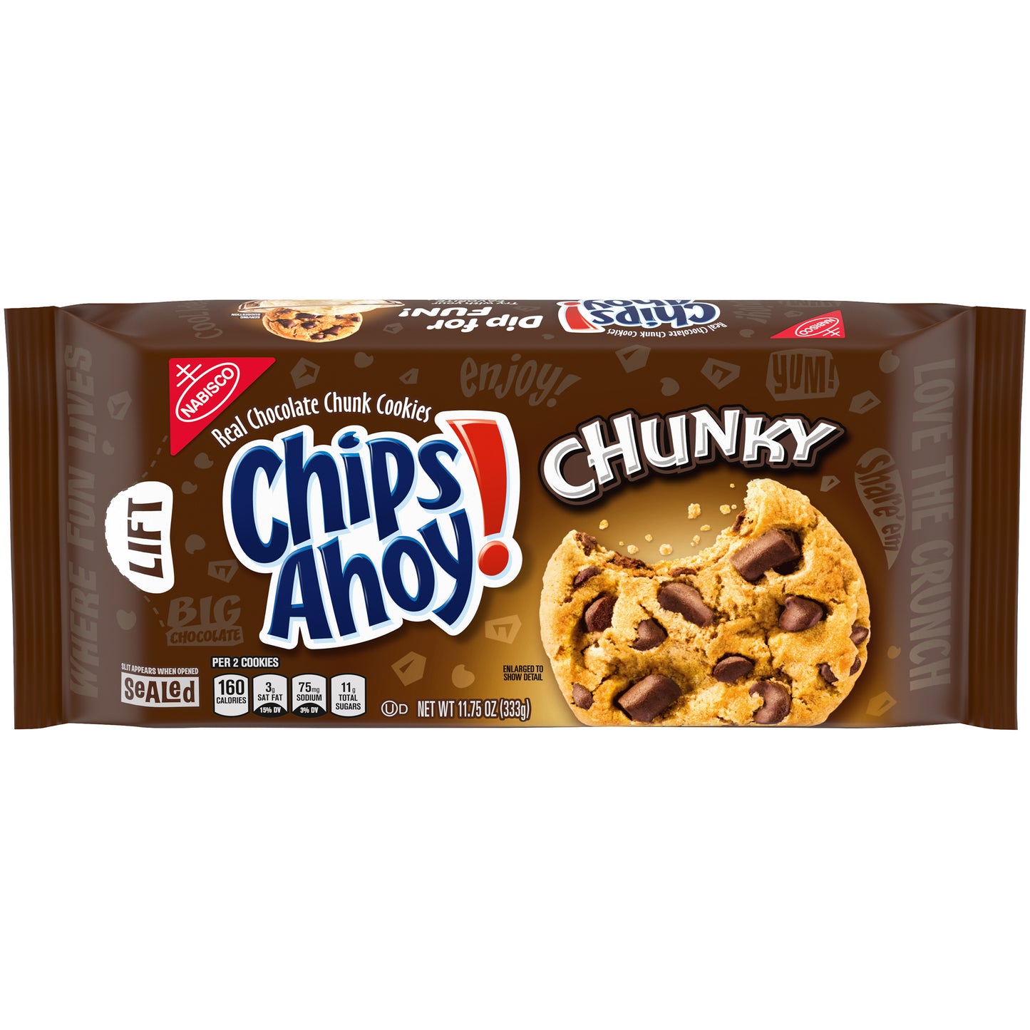 Chips Ahoy Chunky 11.75 Ounce Size - 12 Per Case.