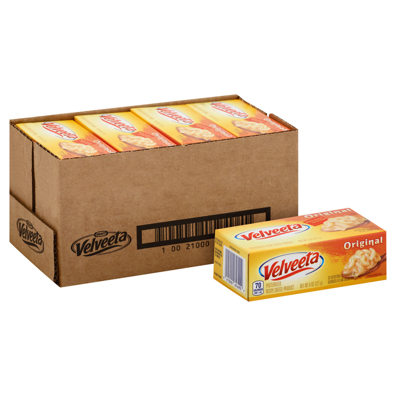 Velveeta Cheese, 8 Ounce Size - 12 Per Case.