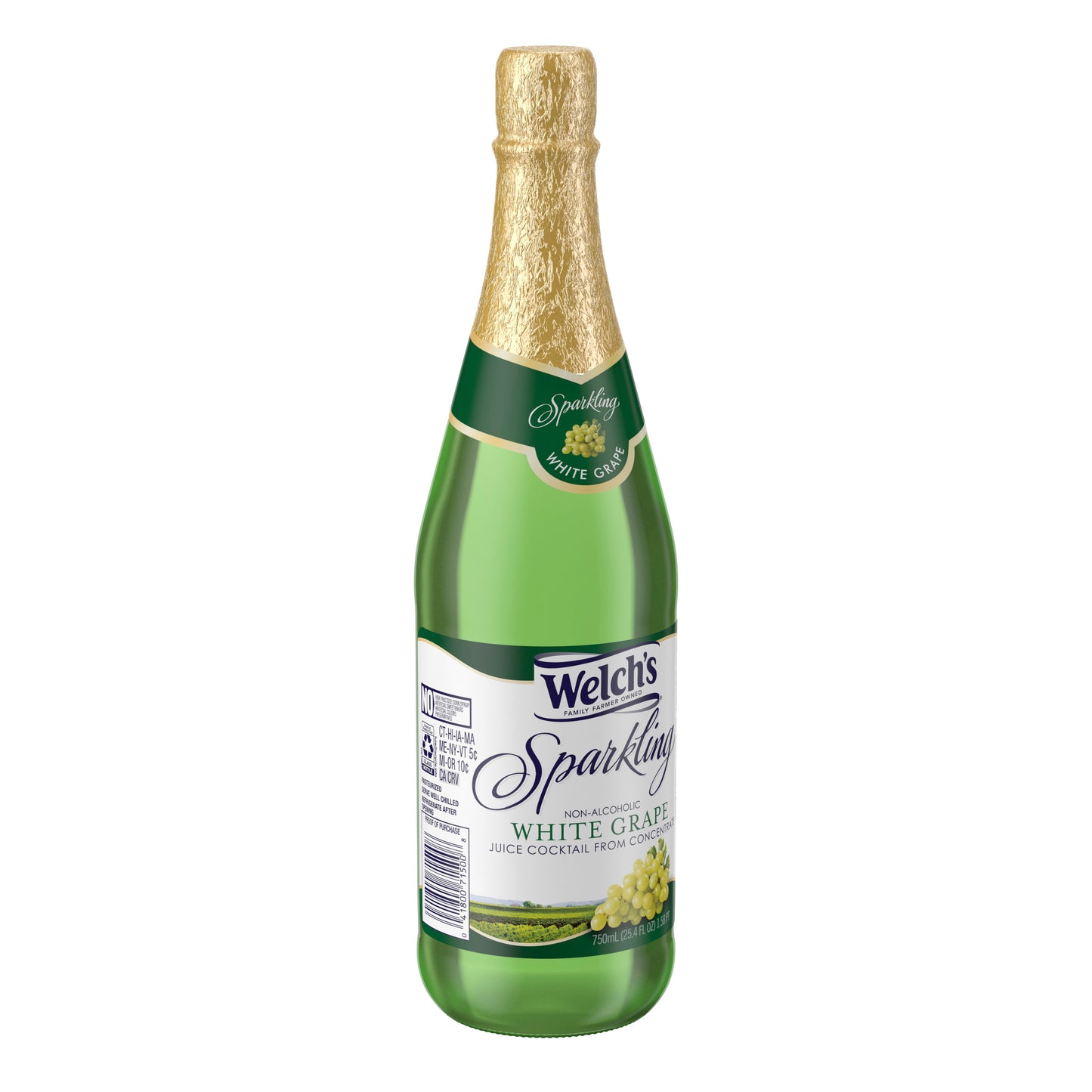 Welch's Sparkling Juice Cocktail White Grape 25.4 Fluid Ounce - 12 Per Case.