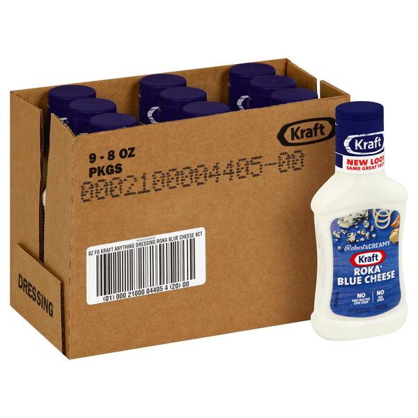 Kraft Roka Blue Cheese Dressing, 8 Fluid Ounce - 9 Per Case.