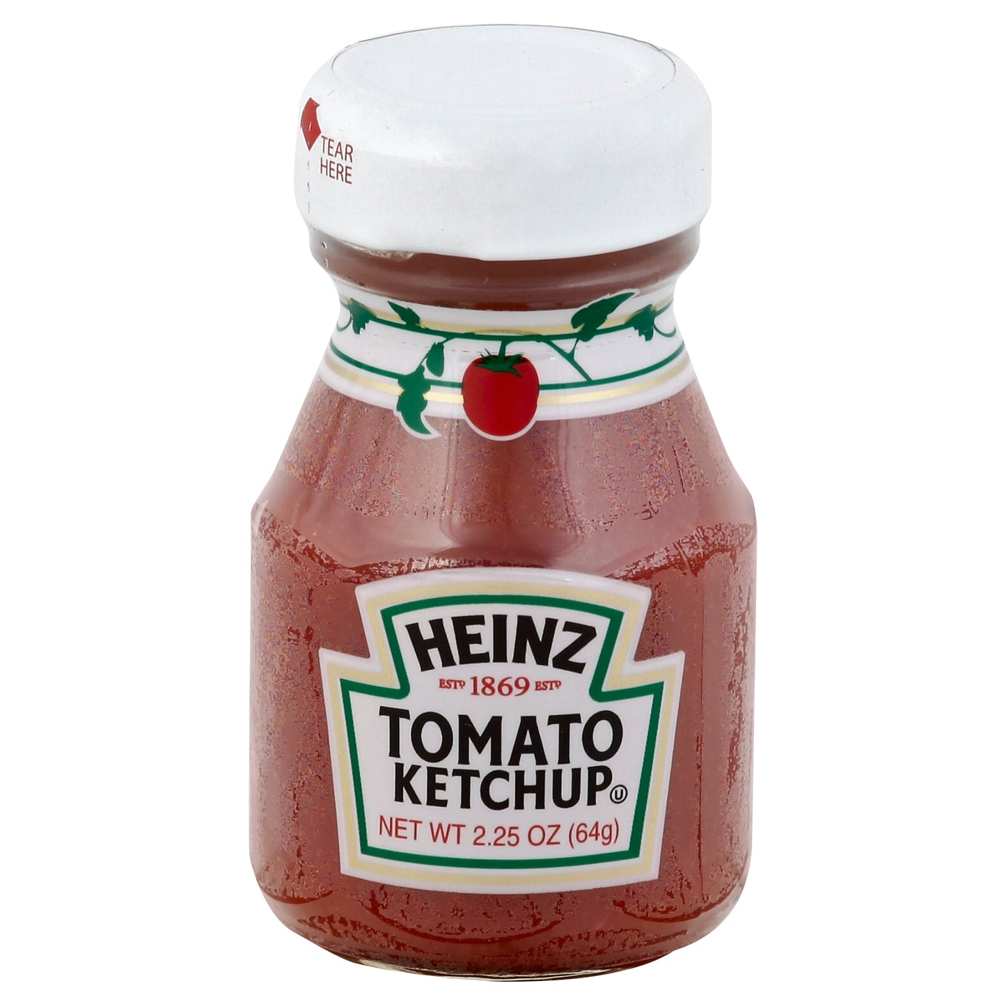 HEINZ Ketchup Single Serve Roomservice Jar 2.25 Ounce Container 60 Per Case