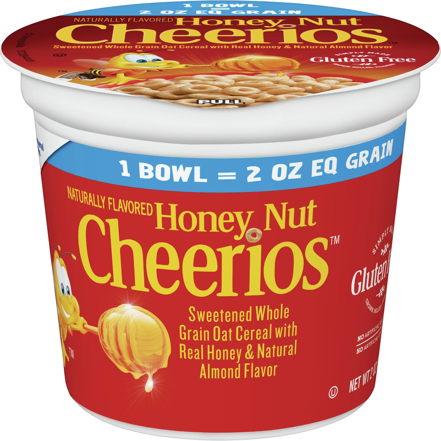 Honey Nut Cheerios™ Cereal Single Serve K Eq Grain 2 Ounce Size - 60 Per Case.