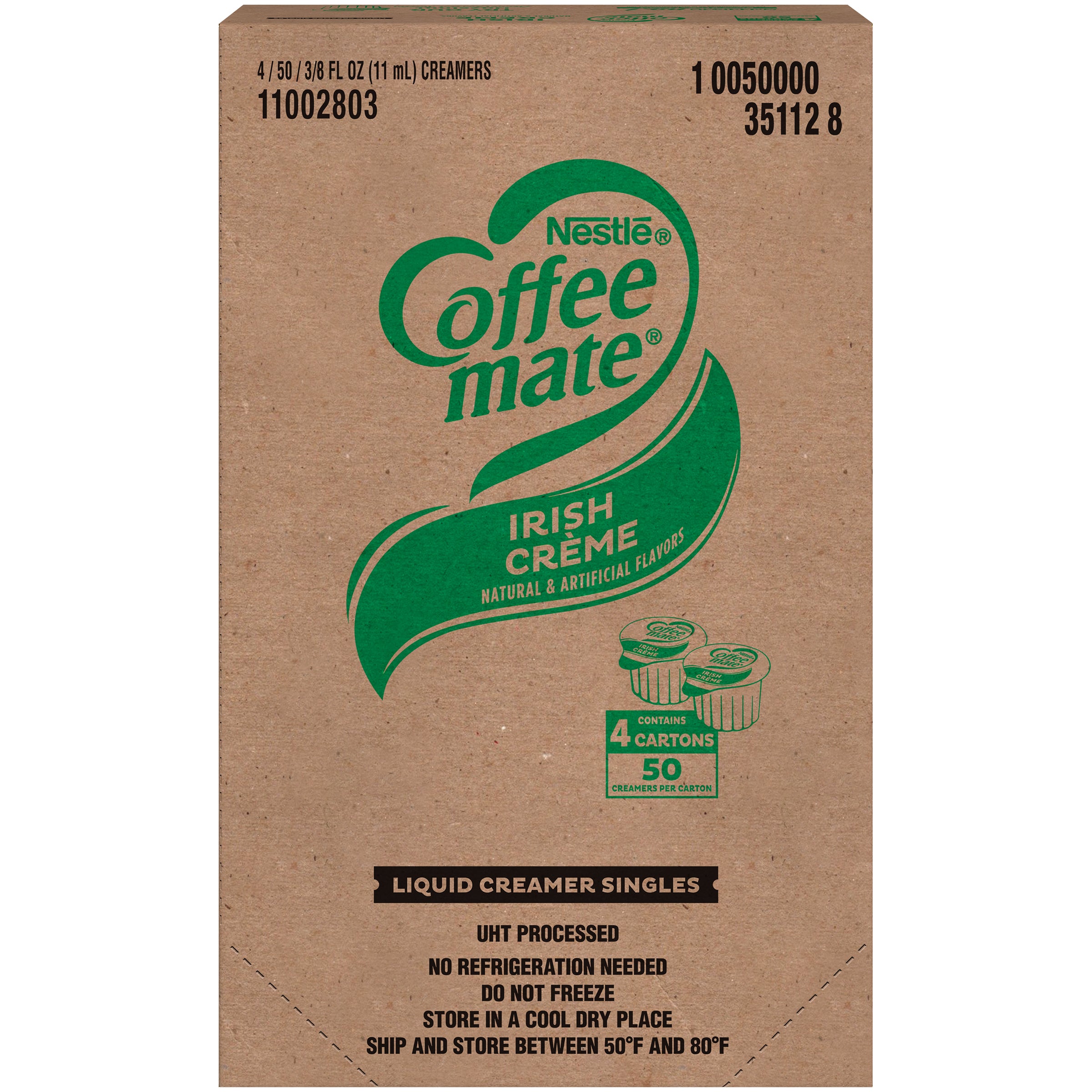 Coffee Mate Liquid Irish Creme Tubs 18.7 Fluid Ounce - 4 Per Case.