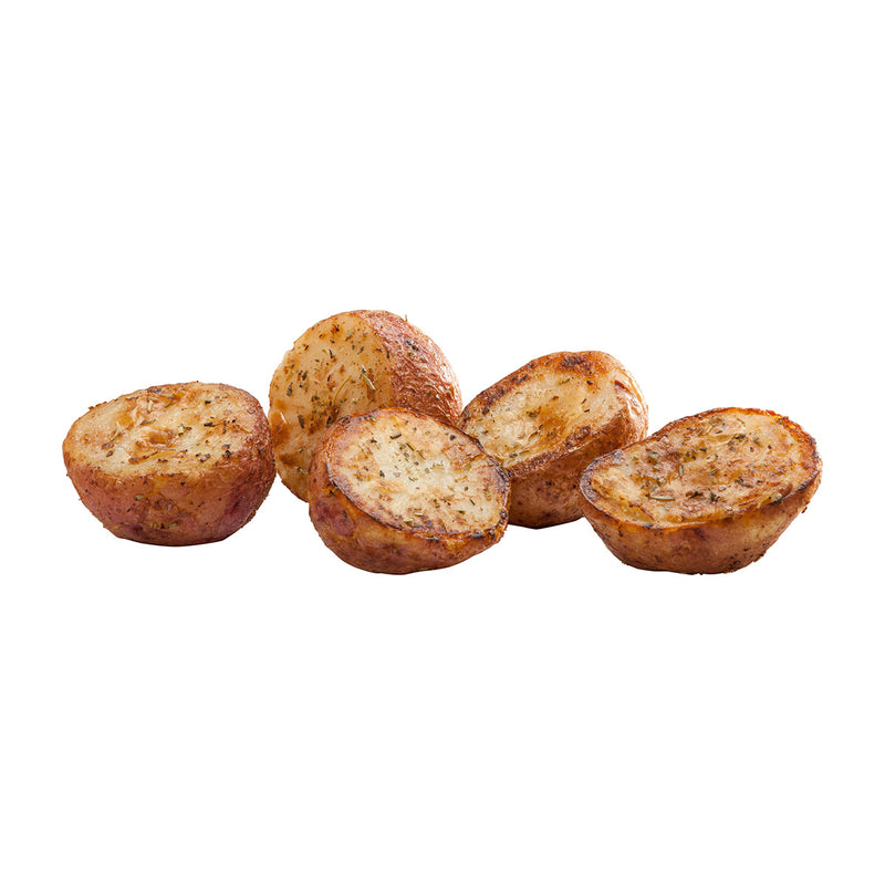 Simplot Roastworks Roasted Rosemary Redskin Potato Halves 2.5 Pound Each - 6 Per Case.