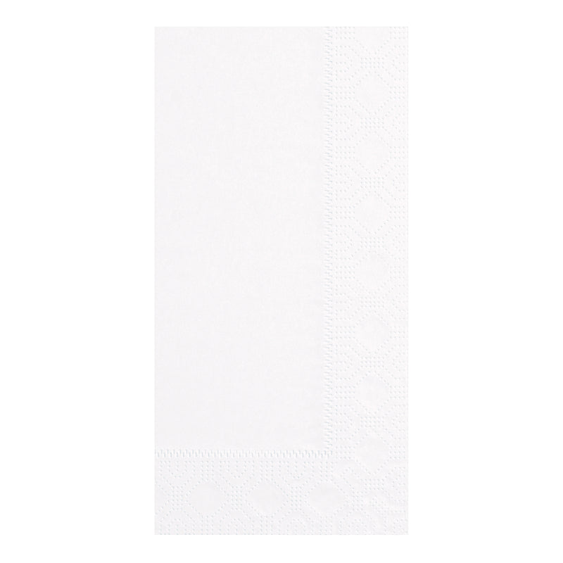 Napkin Dinner White Ply Fold Paper 125 Each - 8 Per Case.