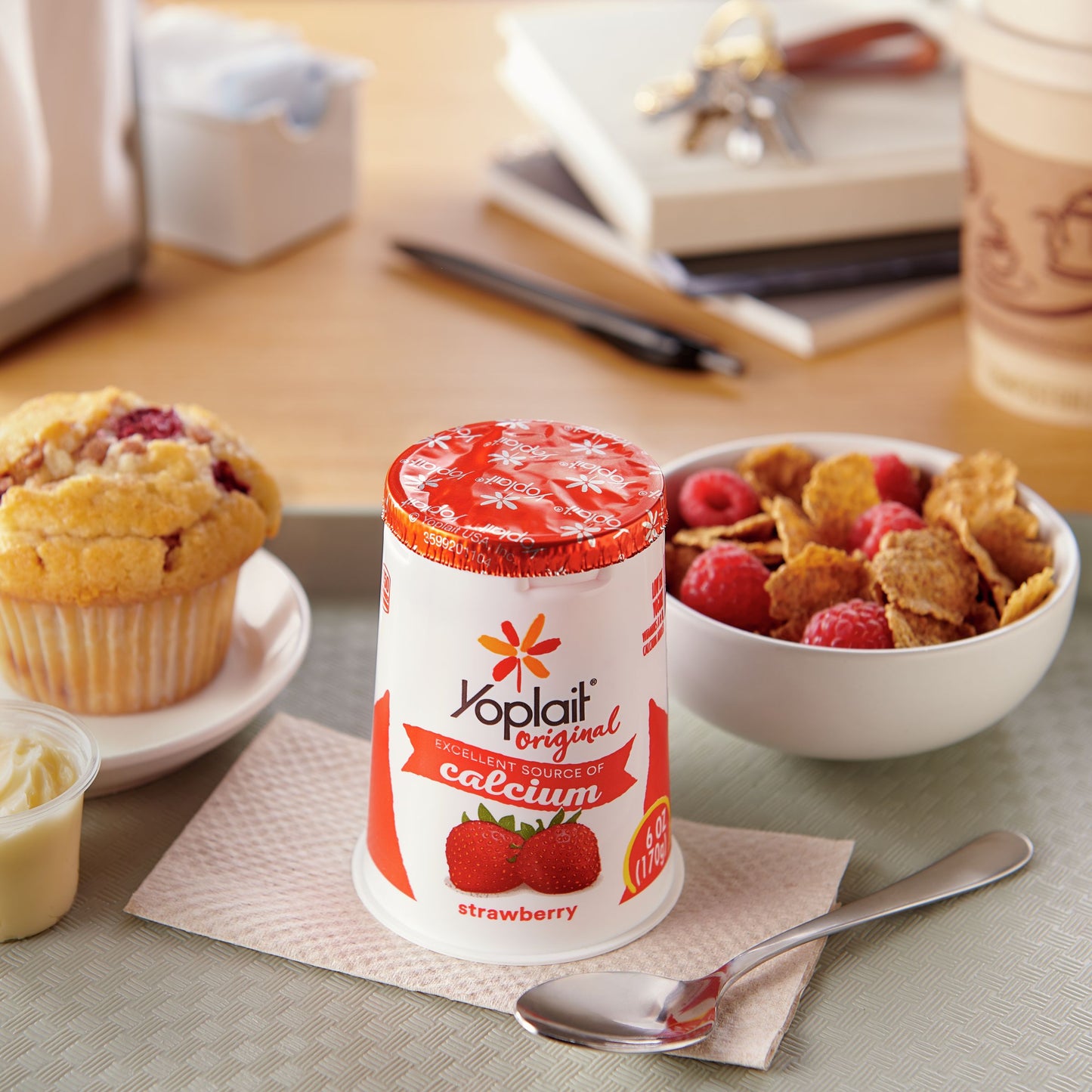 Yoplait® Original Yogurt Single Serve Cup Strawberry 6 Ounce Size - 12 Per Case.