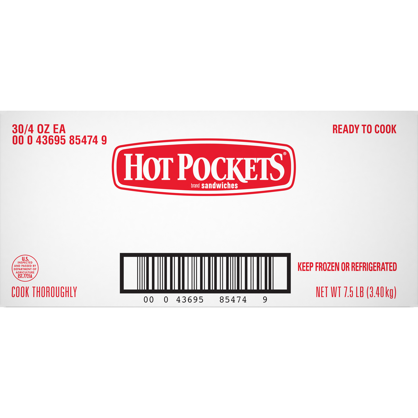 Hot Pockets Philly Steak And Cheese 4 Ounce Size - 30 Per Case.